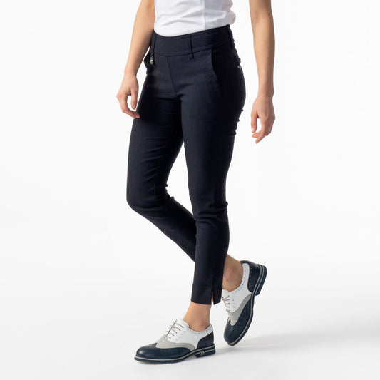Daily Sports Ladies Pull-On 7/8 Trousers with Super-Stretch Finish in Navy Blue