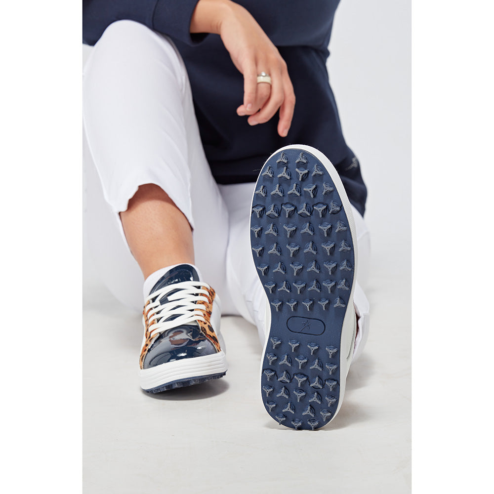 Swing Out Sister Ladies Sole Sister Golf Shoes in Navy/White