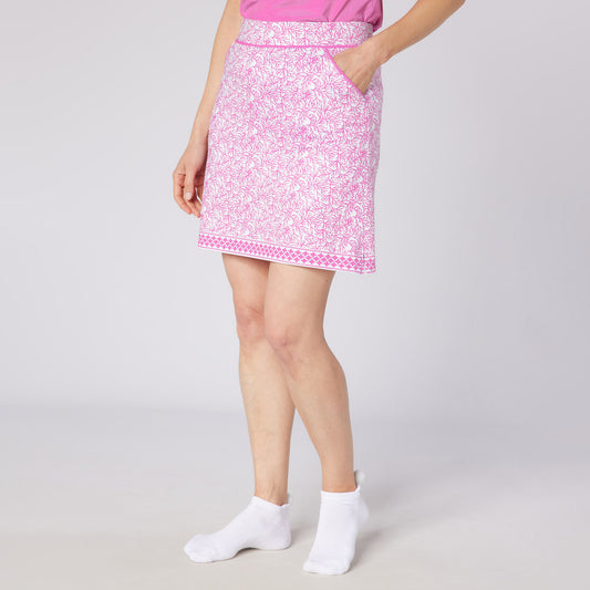 Swing Out Sister Ladies Pull-On Skort with Head Turning Print - An Ideal Choice For Active Days