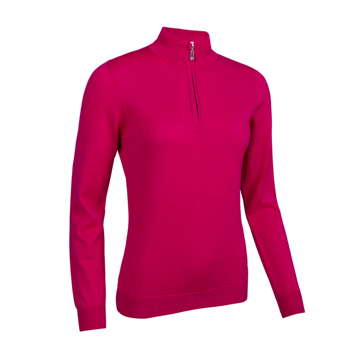 Glenmuir Ladies 100% Cotton Half-Zip Sweater