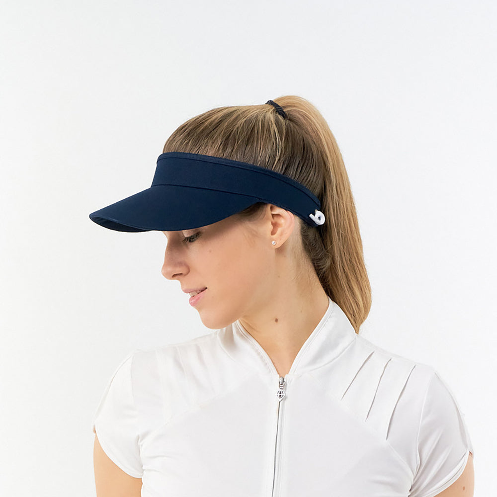 Telephone Wire Visor with Magnet & Ball Marker in Navy