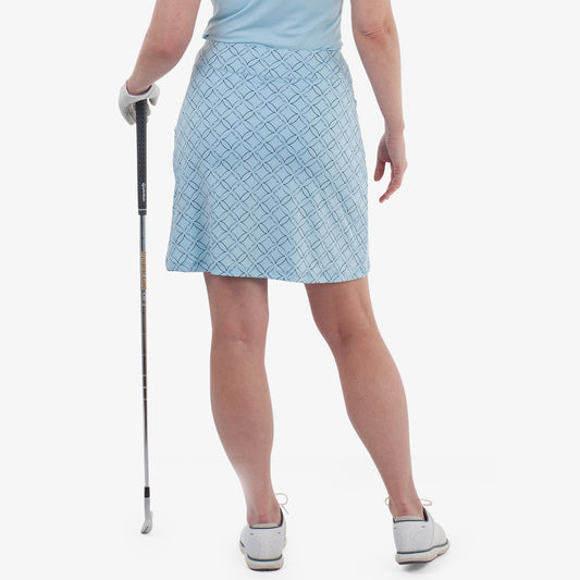 Galvin Green Ladies Pull-On Printed Skort for Lightweight, Breathable Style in Every Stride