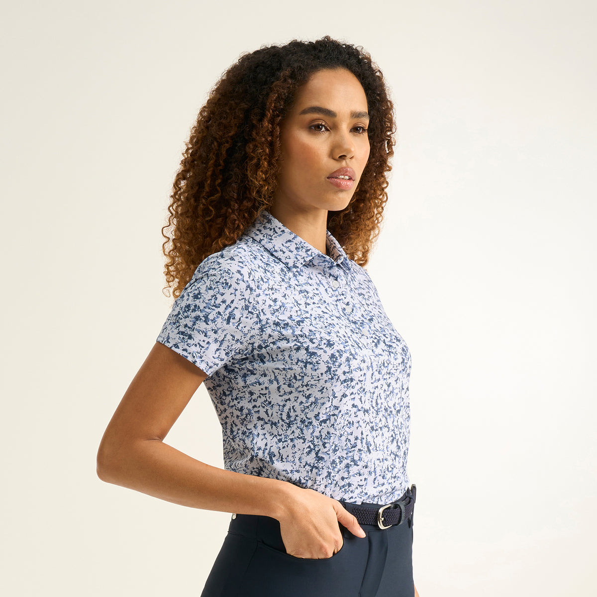 PING Ladies Printed Golf Polo Shirt