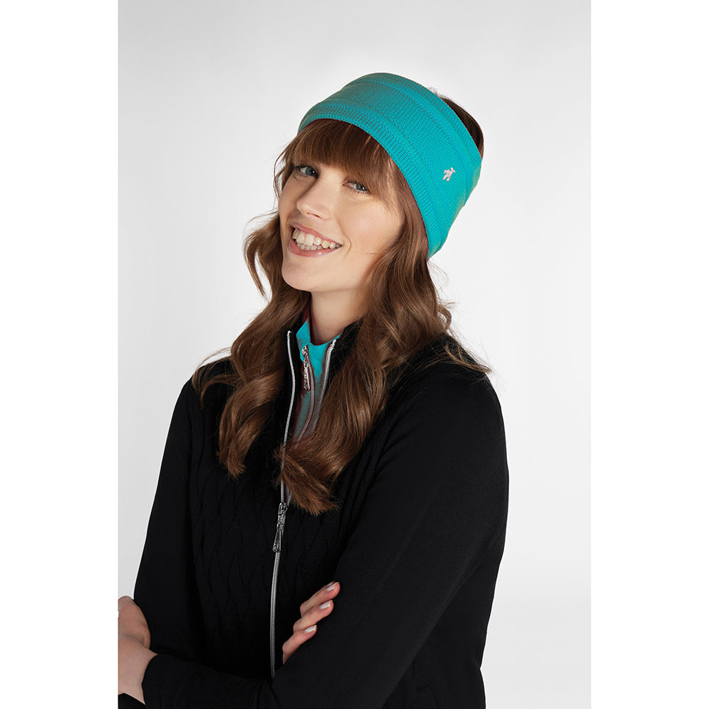 Green Lamb Ladies Fleece Lined Headband in Scuba Blue – GolfGarb