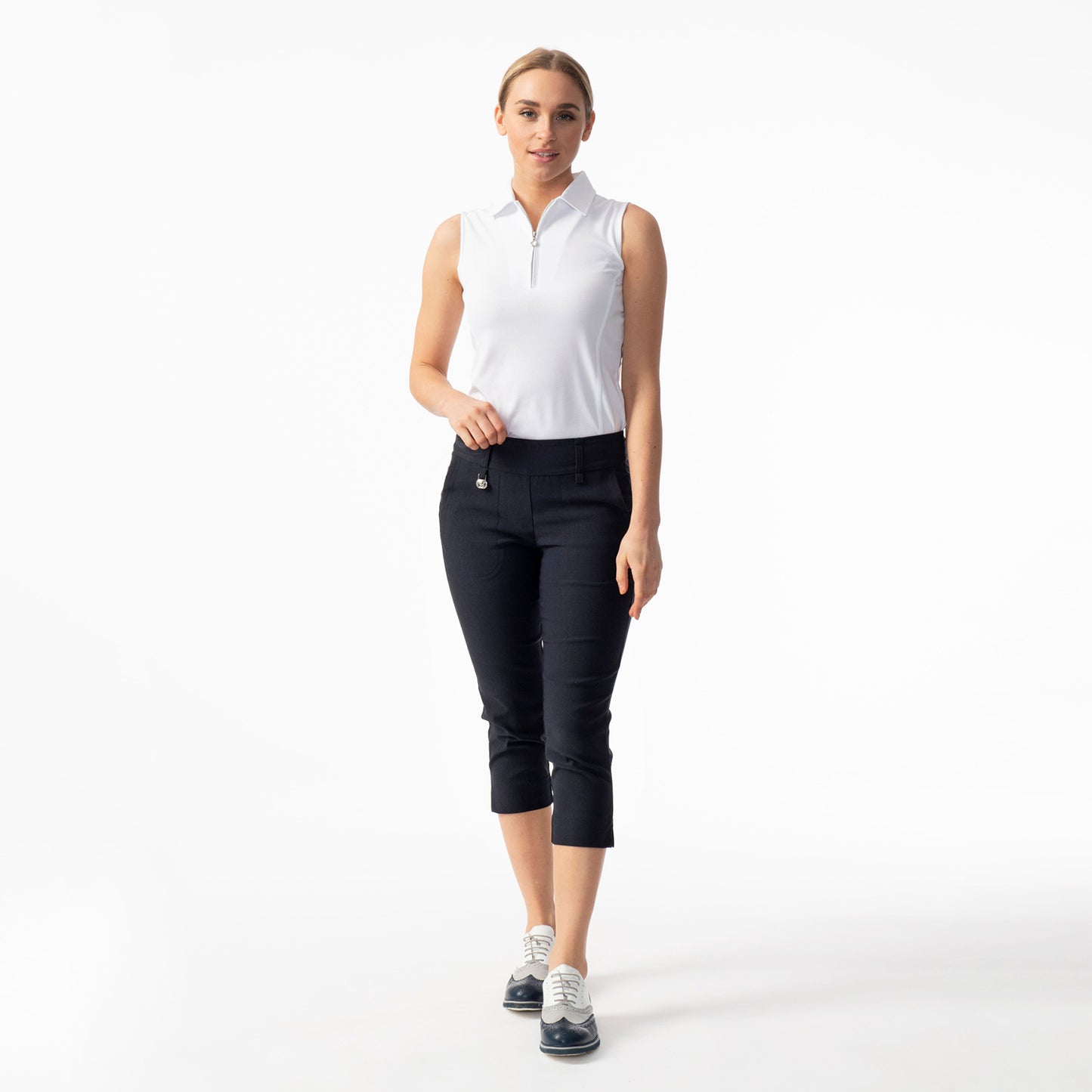 Daily Sports Ladies Pull-On Dark Navy Golf Capris