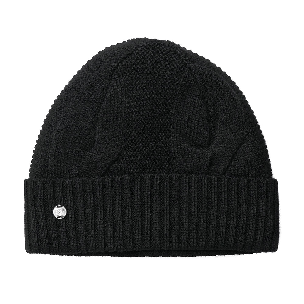 Daily Sports Ladies Knitted Cable Hat in Black