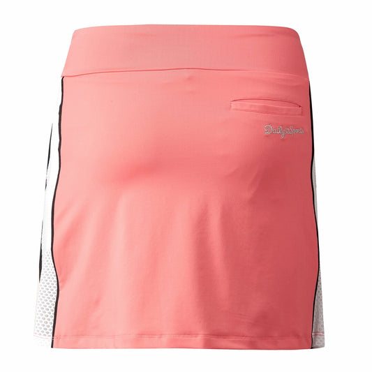 Daily Sports Ladies Quick Dry Sporty Golf Skort in Coral - Last One XS Only Left