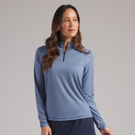 Puma Golf Zip Neck Top for Lightweight Comfort and Effortless Movement