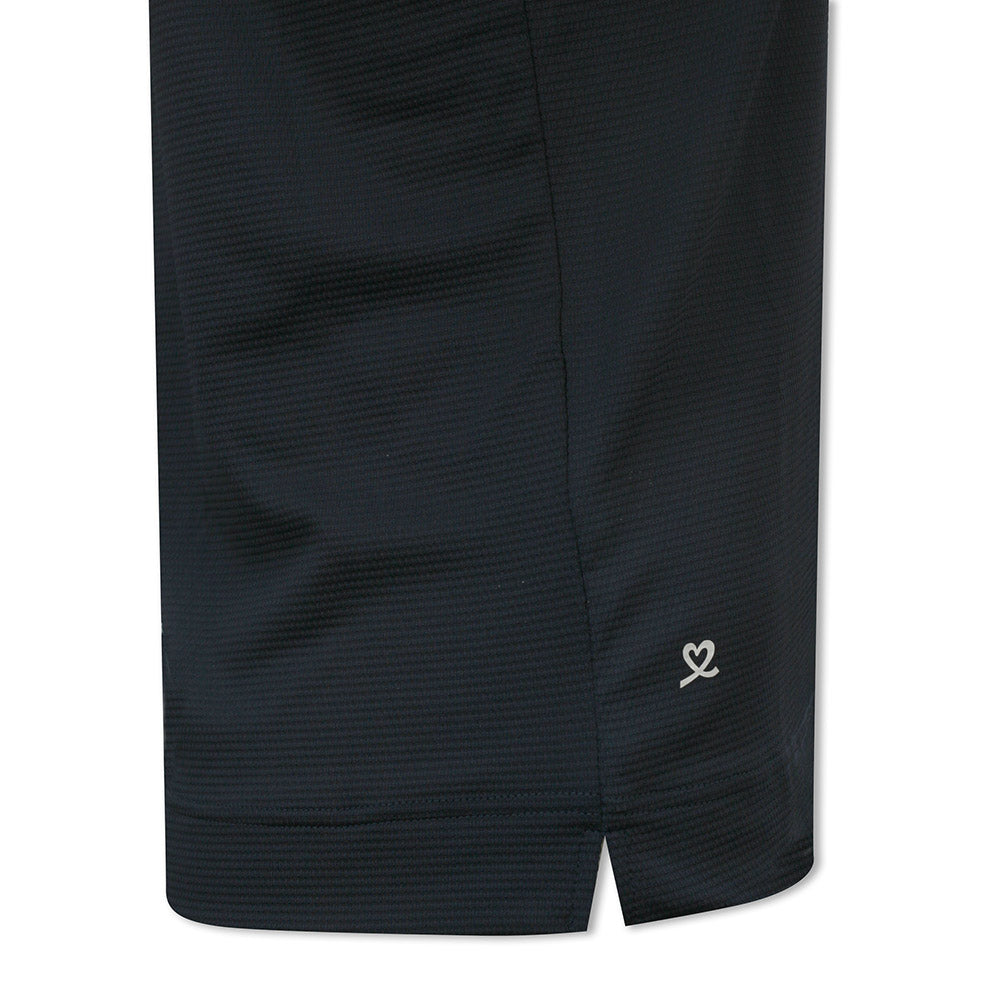 Daily Sports Open V-Neck Cap Sleeve Polo Golf Shirt In Navy - Last One Small Only Left