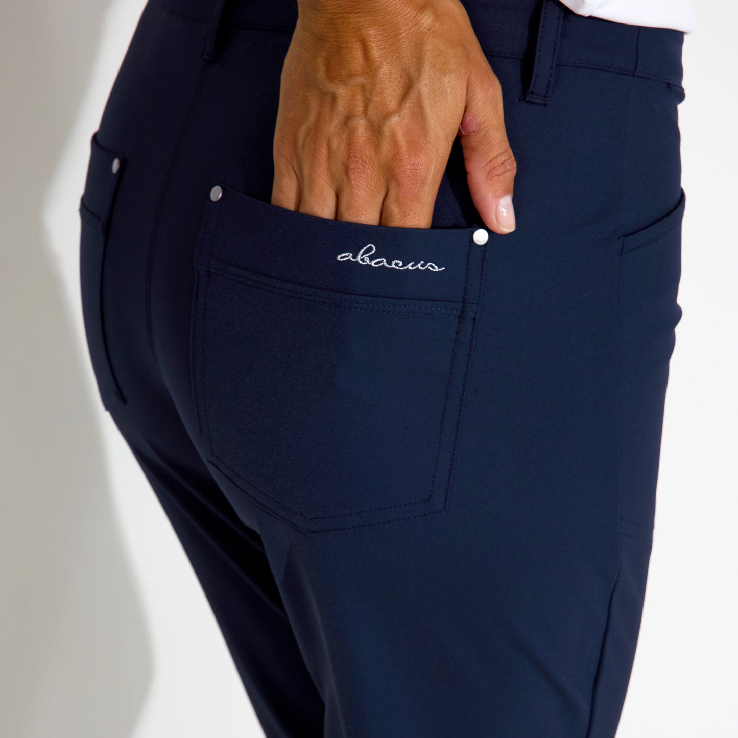 Abacus Ladies Elite High Waist Trousers in Navy