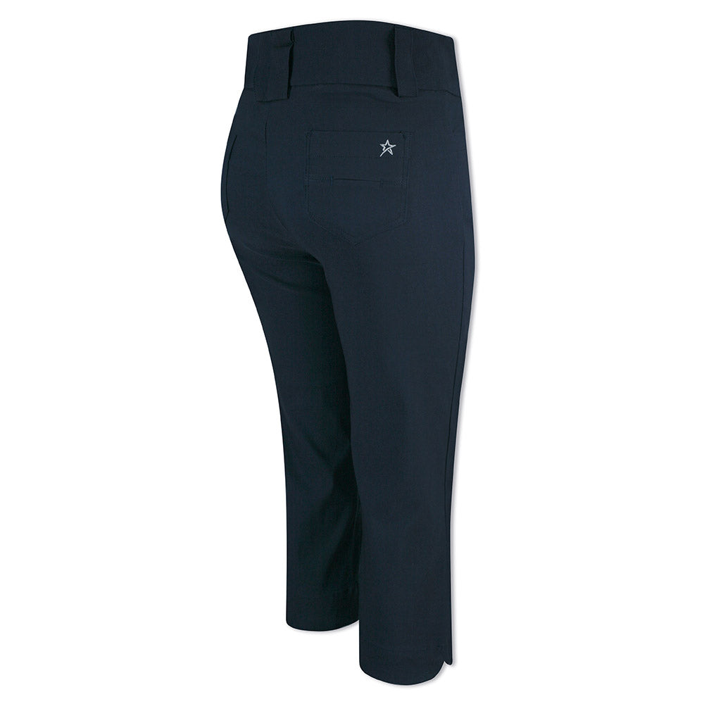 Swing Out Sister Women's Pull-On Stretch Dark Navy Golf Capris