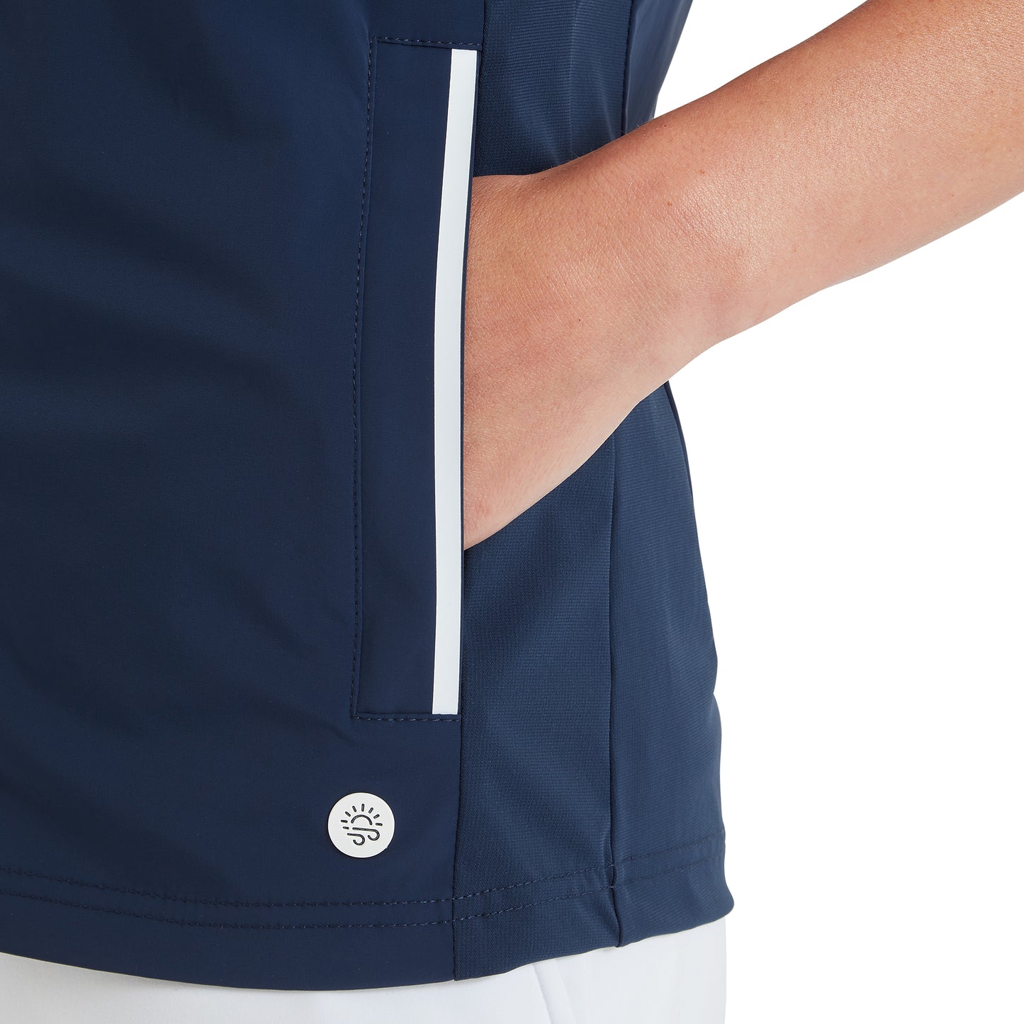 FootJoy Ladies Ultra Lightweight & Packable Gilet in Navy with Water Resistant Finish