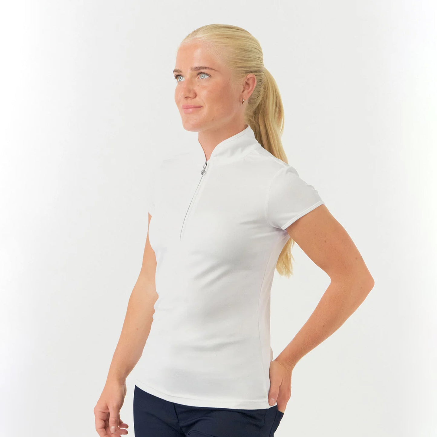Pure Golf Bloom Ladies Cap Sleeve Polo Shirt