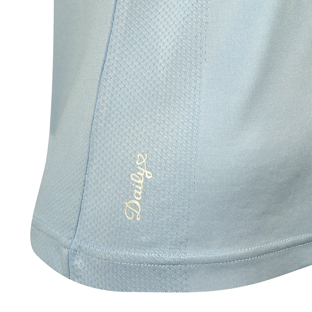 Daily Sports Ladies Short Sleeve Polo with Mesh Ventilation & UPF30 in Mermaid Blue