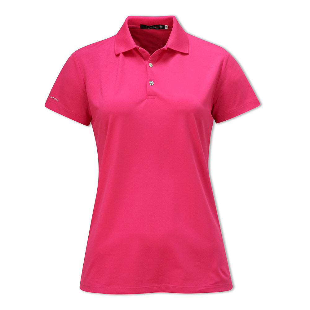 Ralph Lauren Ladies Short Sleeve Pique Polo in Bright Pink – GolfGarb