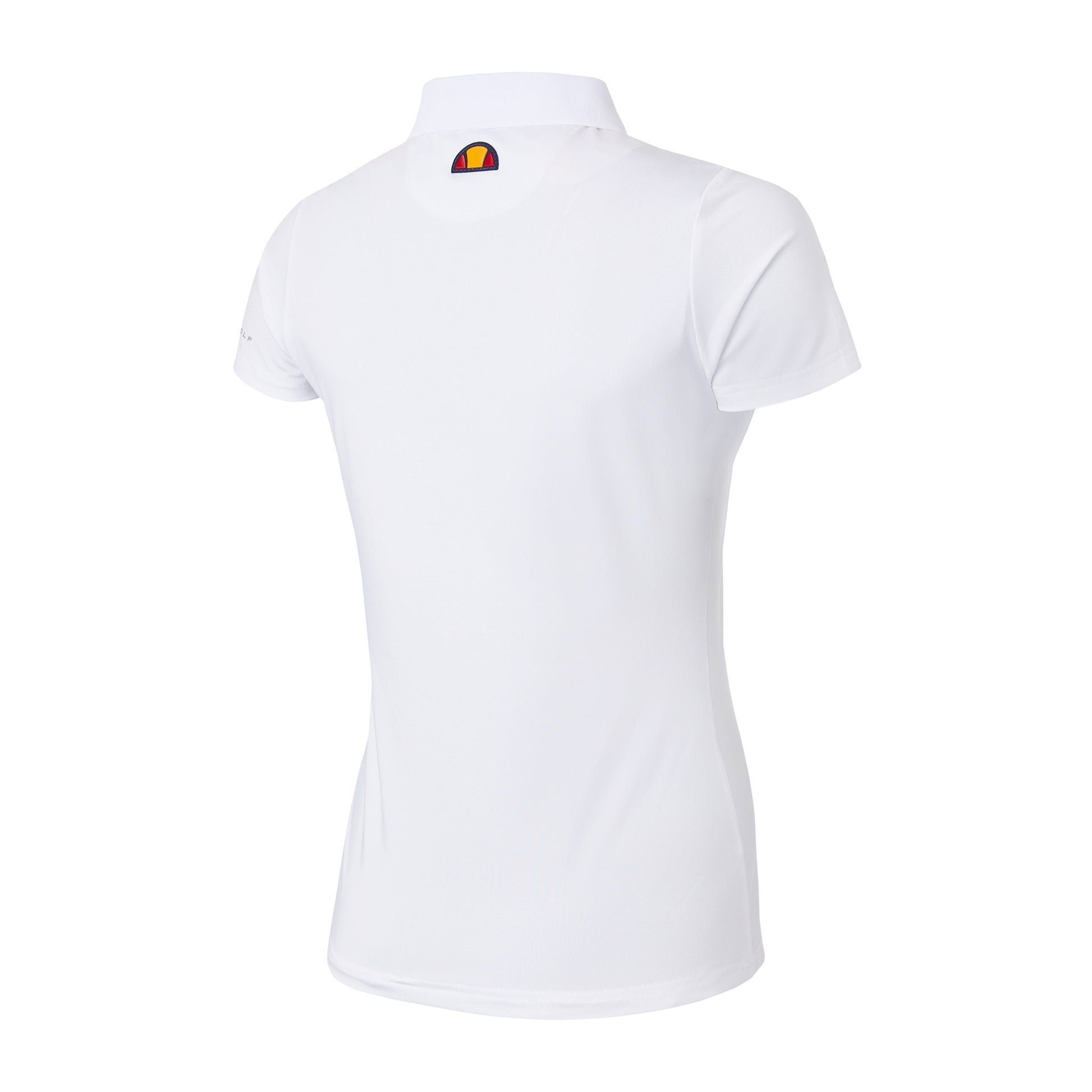 Ellesse Women's White Short Sleeve Polo with Zip-Neck