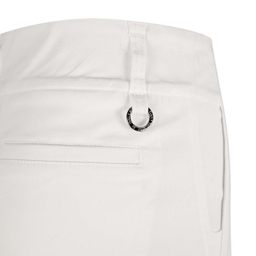 Daily Sports Ladies Shorter-Length Pull-On White Golf Shorts 