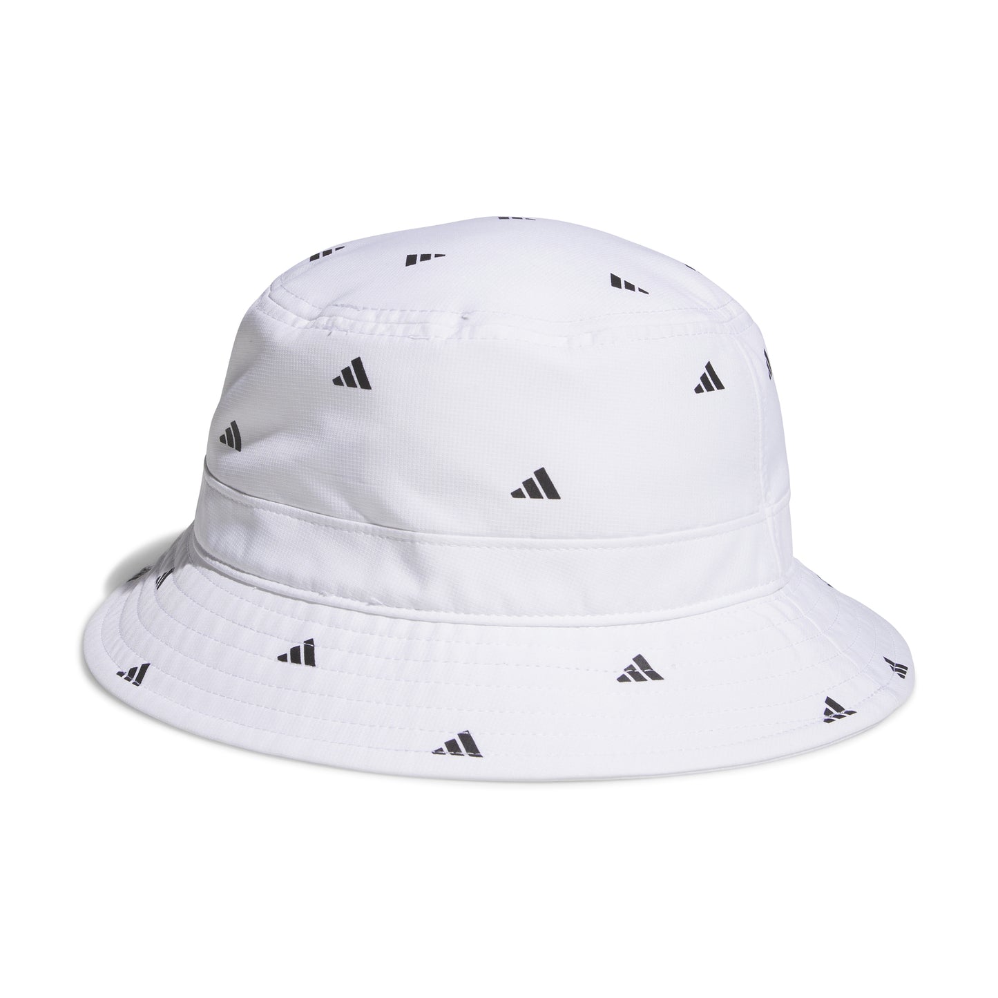 adidas Ladies Golf Logo Printed Bucket Hat in White