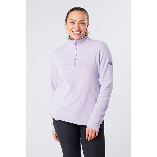 Swing Out Sister Ultra-Soft 1/4 Zip Fleece in Digital Lavender