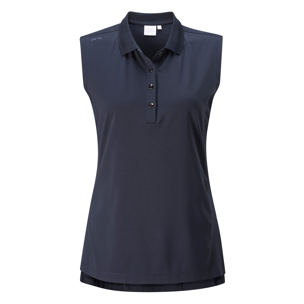 PING Ladies Navy Sleeveless Golf Polo Shirt