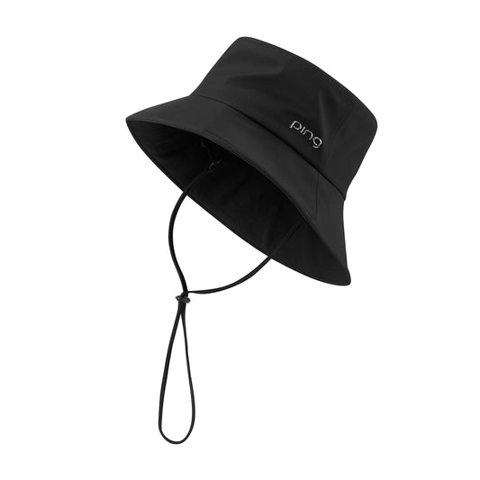 PING Ladies Black Waterproof Golf Bucket Hat