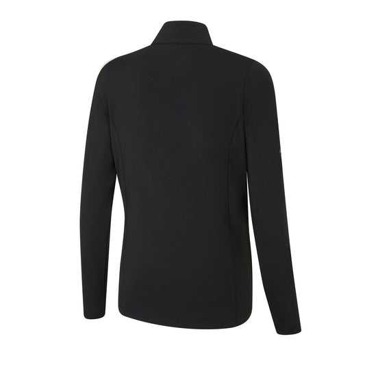 PING Ladies Long-Sleeve Zip-Neck Golf Top in Black