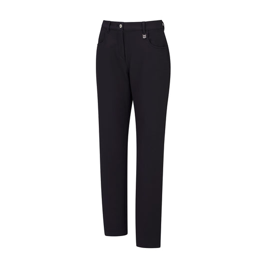 PING Ladies Black Thermal Golf Trousers with Water-Resistant Finish