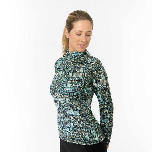 Pure Ladies Brushed-Backed Roll Neck - Effortless Elegance