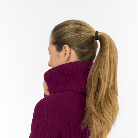 Pure Ladies Cable Knit Snood with Waterproof Inner Lining