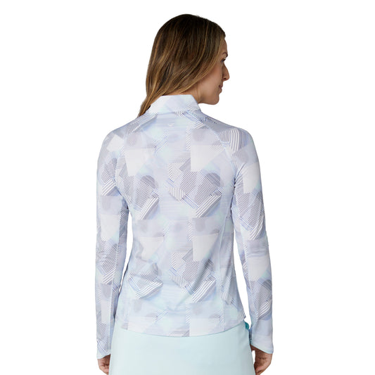 Callaway Womens Golf Top with Bold Geo Print and Mesh Ventilation for Added Comfort on The Course
