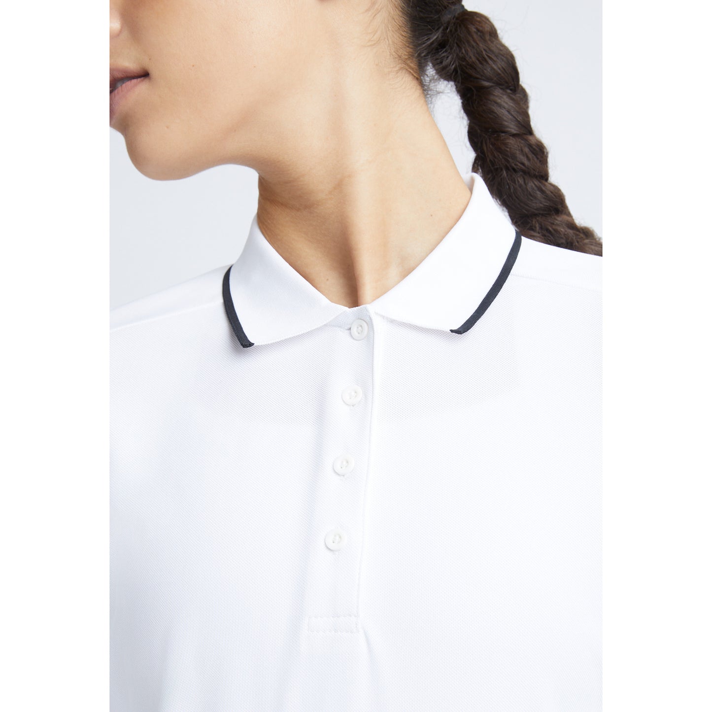 Rohnisch Ladies Classic Long Sleeve Polo Shirt with Contrast Trim