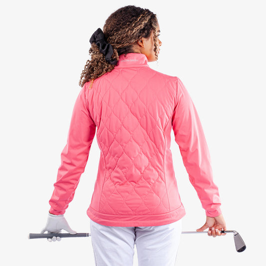 Galvin Green Ladies Quilted INTERFACE Jacket in Camelia Rose - Last One Large Only Left