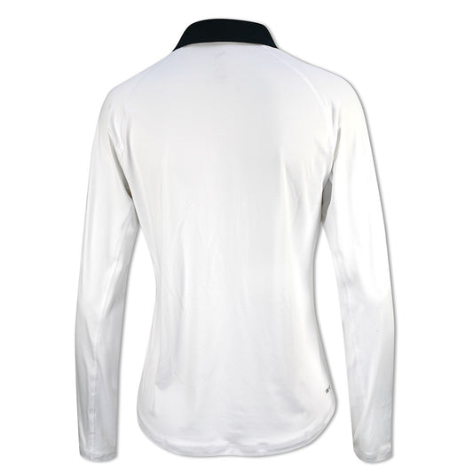 Puma Golf Ladies Long Sleeve Polo with Subtle Tonal Stripe