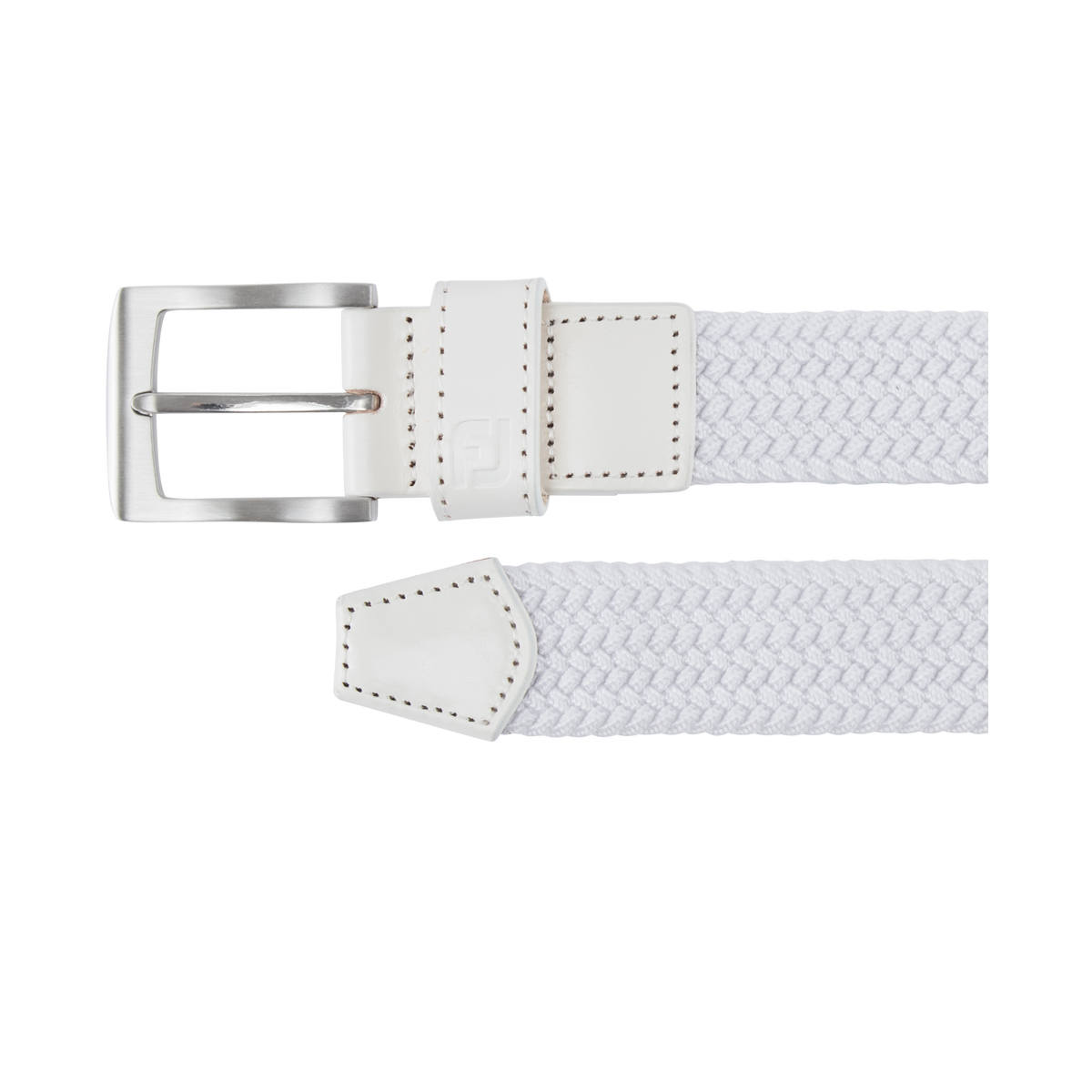 FootJoy Ladies Elasticated Braided Stretch Belt in White