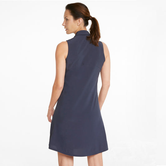 Puma Ladies Sleeveless Golf Dress in Navy Blazer - Last One Small Only Left