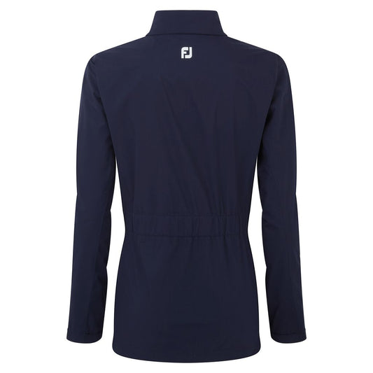 FootJoy Ladies Lightweight Waterproof Jacket with Elasticated Waistband in Navy
