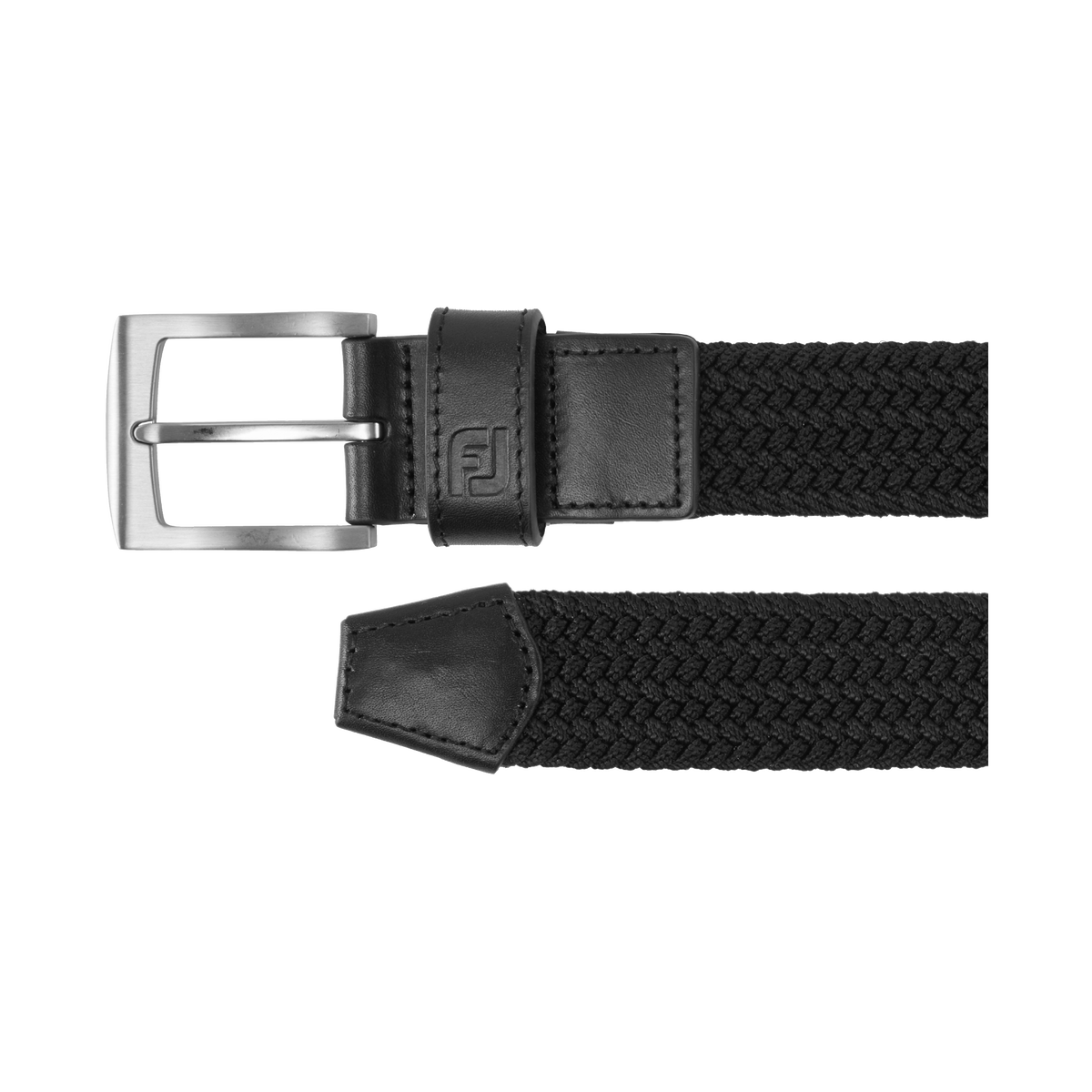 FootJoy Ladies Elasticated Braided Stretch Belt in Black
