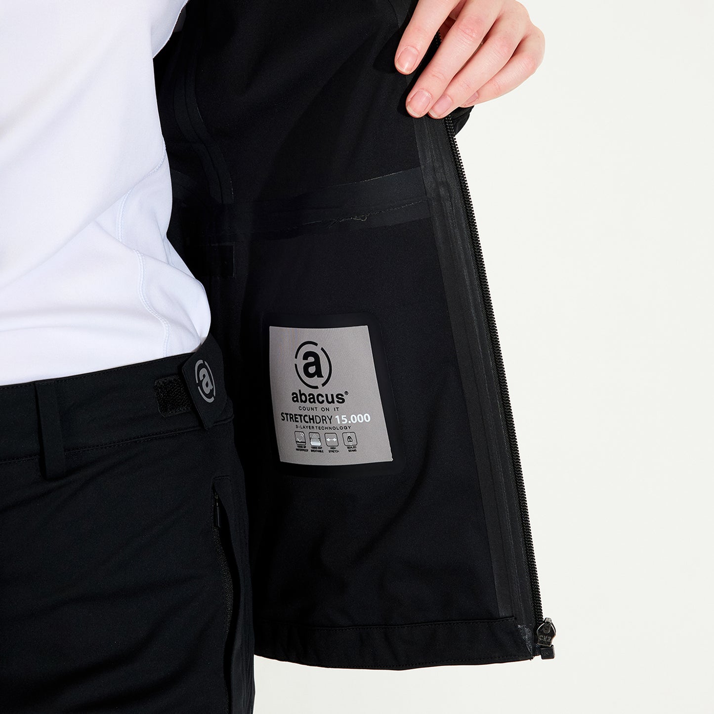 Abacus Ladies Bounce Waterproof Jacket in Black