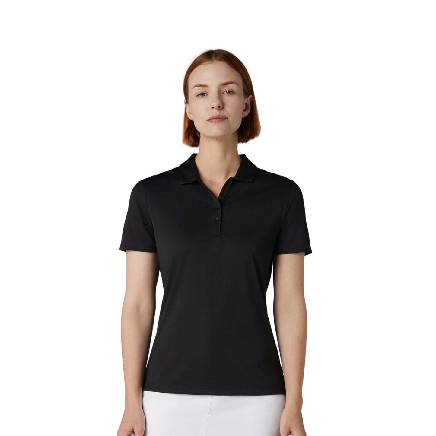 Callaway Ladies Black Tournament Short Sleeve Golf Polo