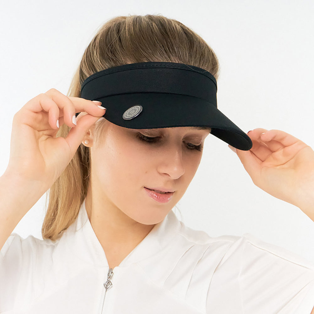 Telephone Wire Visor with Magnet & Ball Marker in Black