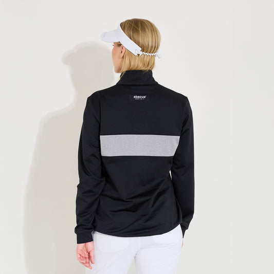 Abacus Ladies Colour Block Mid-Layer Top in Black
