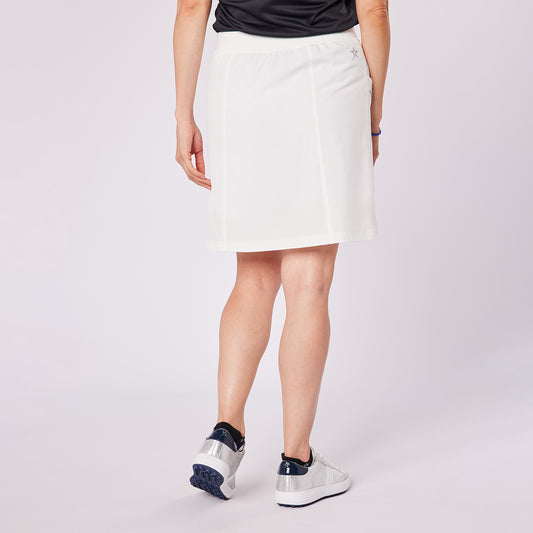 Swing Out Sister Ladies Lightweight Pull-On Skort with Silver Pocket Detail