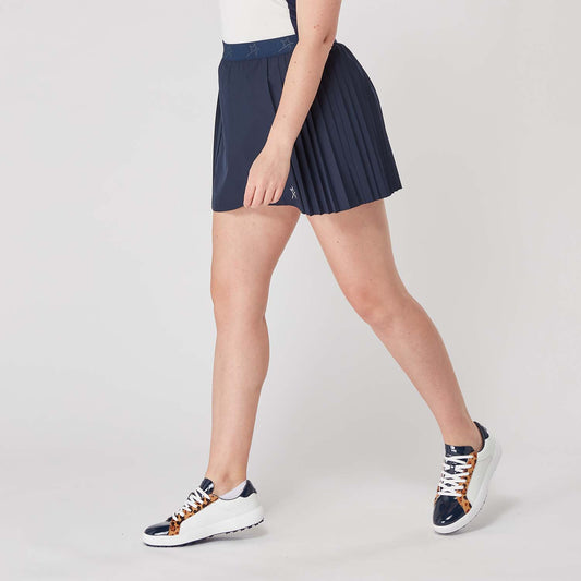 Swing Out Sister Women's ELITE Navy Pull-On Pleated Skort - Last One Size 12 Only Left