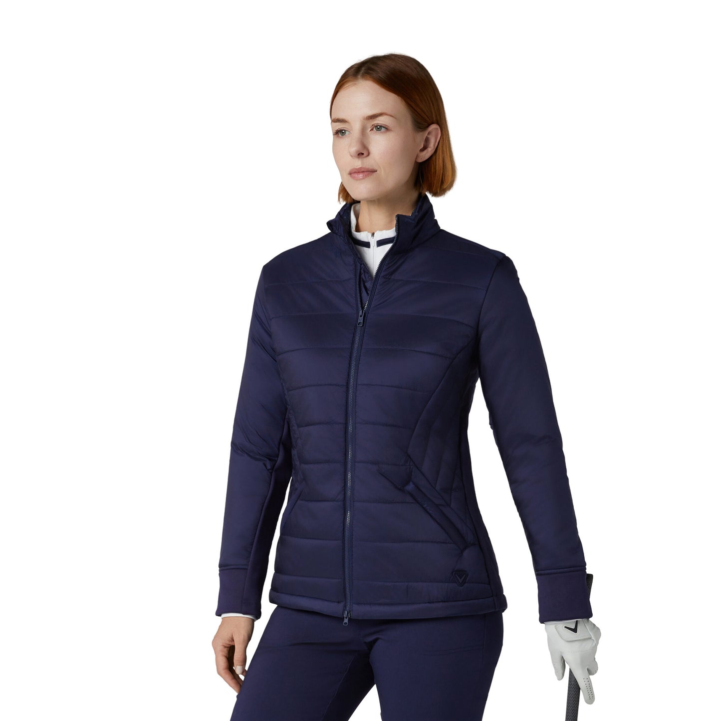 Callaway Ladies Golf Quilted Jacket with Primaloft in Navy