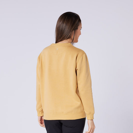 Swing Out Sister Ladies Brushed-Backed Embossed Golf Sweatshirt