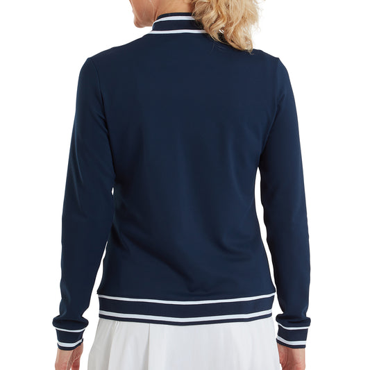 FootJoy Ladies Smart Track Jacket in Navy for a Chic Athleisure look