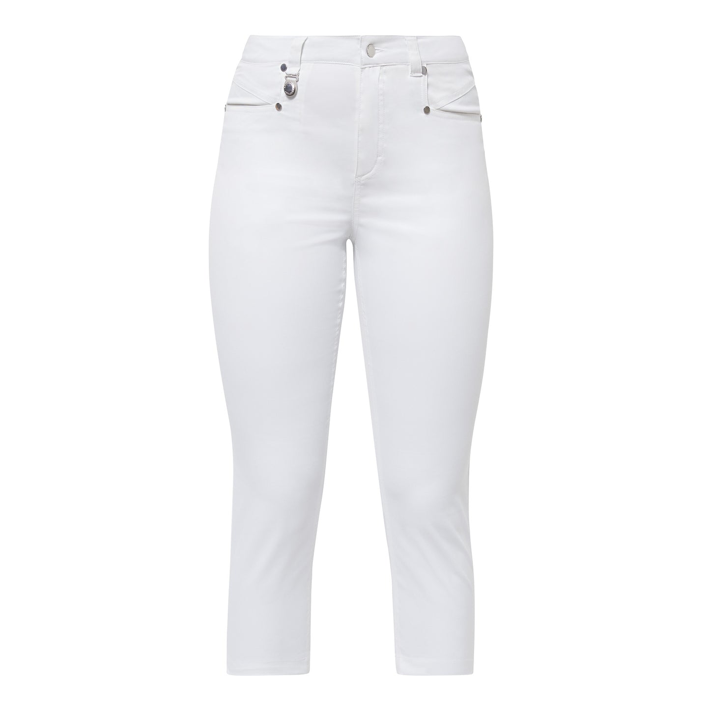 Rohnisch Ladies Chic Slim-Fit Capris in White