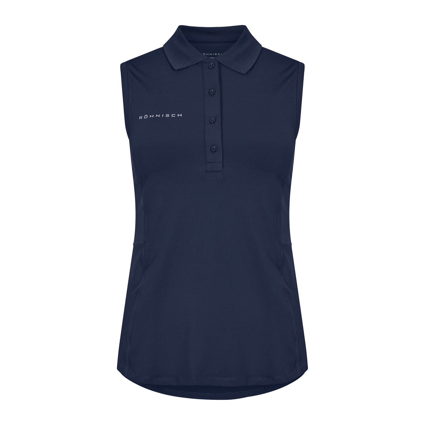 Rohnisch Ladies Sleeveless Polo in Navy - Chic, Breathable Style for Warm-Weather Rounds