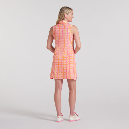 Puma Ladies Sleeveless Tartan Print Dani Dazey Dress