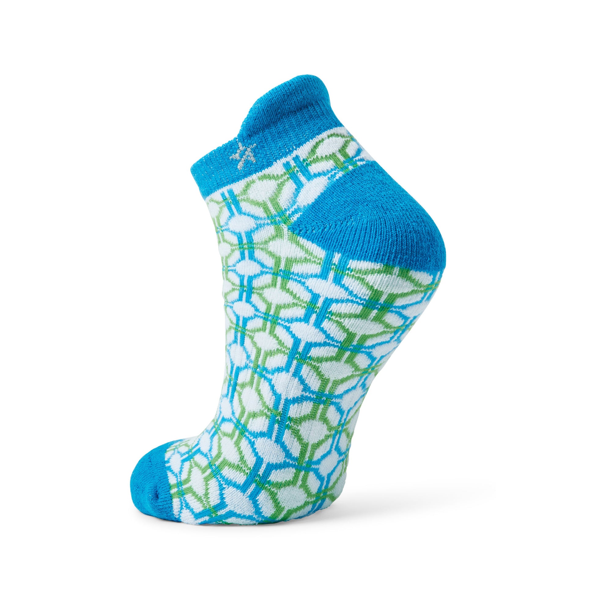 Swing Out Sister Ladies 2 Pair Cotton Socks in Dazzling Blue and Emerald
